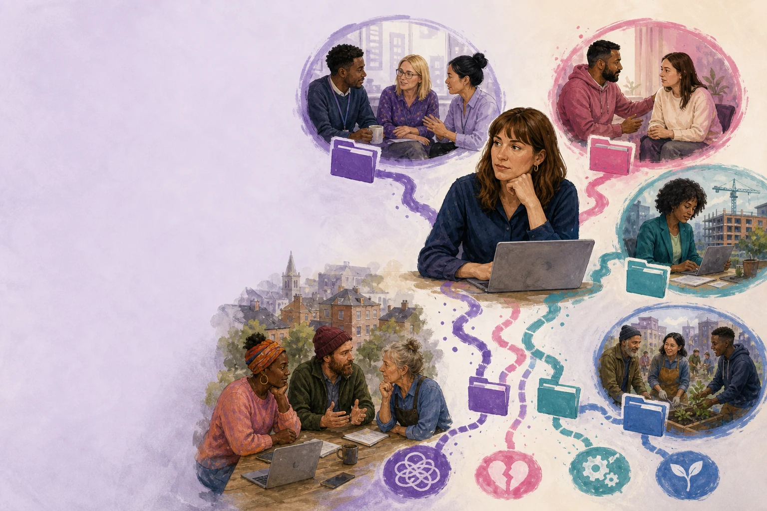 A corporate social-impact lead coordinating internal support, community investment and social-enterprise partners