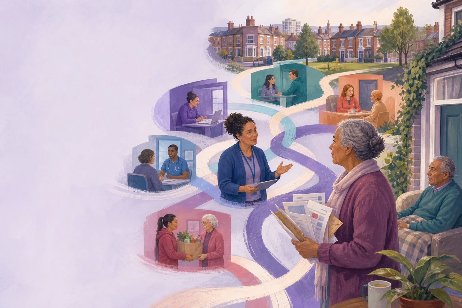 A resident and partner facing several disconnected council and community support routes